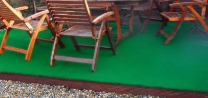 Artificial grass for patios and decks