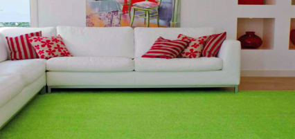 Artificial grass for indoor living