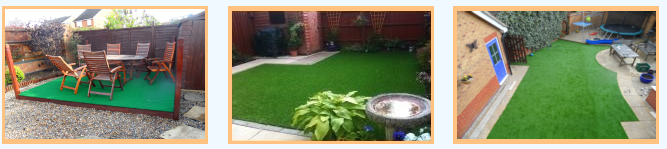 A few examples of artificial grass in Nottingham